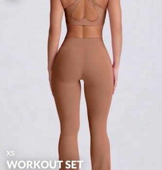 Brown workout set