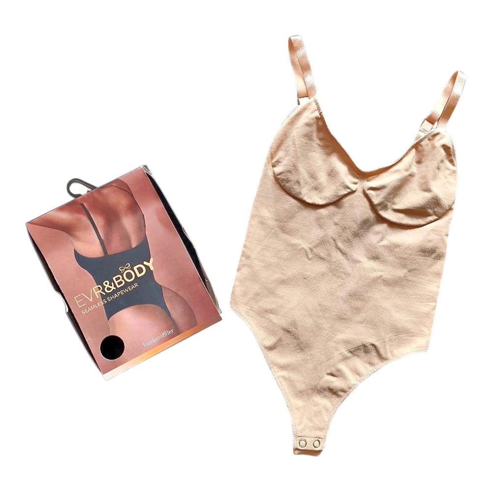Beige shapewear string body