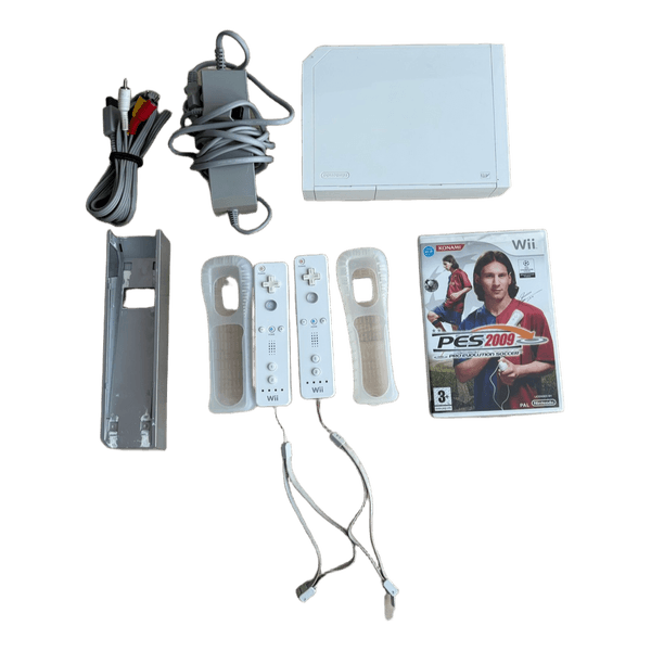 Nintendo Wii konsol + konsol holder + 2 controllere + 1 spil (BYD)