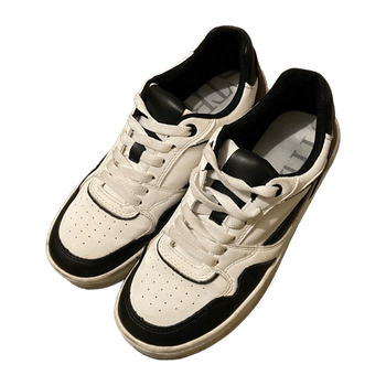 black and white sneakers