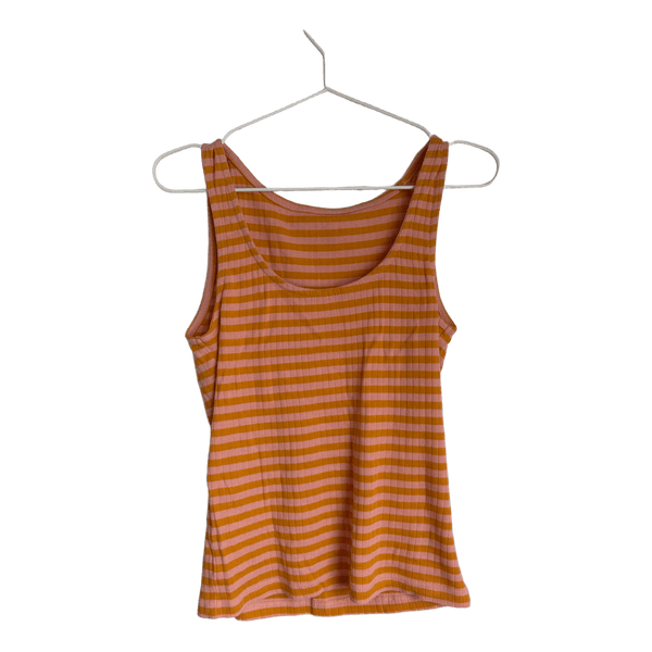 Stribet ribbet tanktop