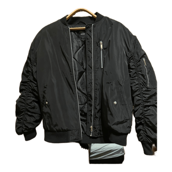 Black bomber jacket