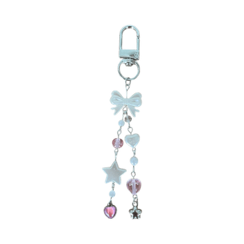 Bag charm silver bow