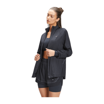 Black running jacket