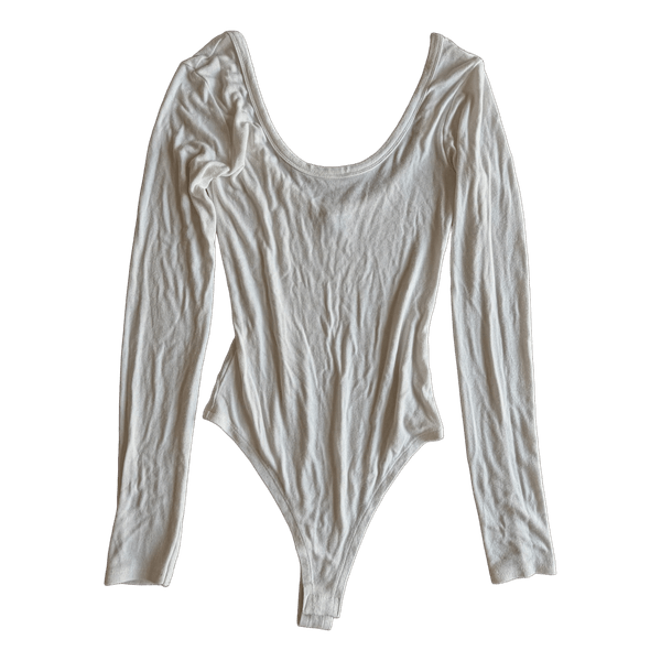 White long sleeve bodysuit