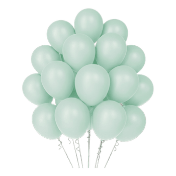 Mint green balloons 50 pcs