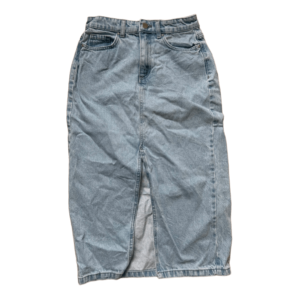 Blå denim nederdel