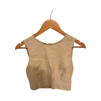 Beige cropped top