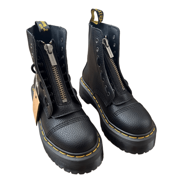 Dr. Martens leather platform boots