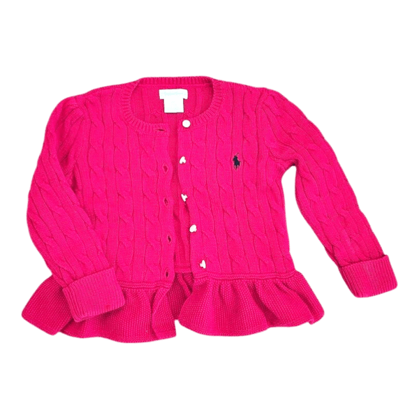Ralph Lauren, Pink cable knit cardigan