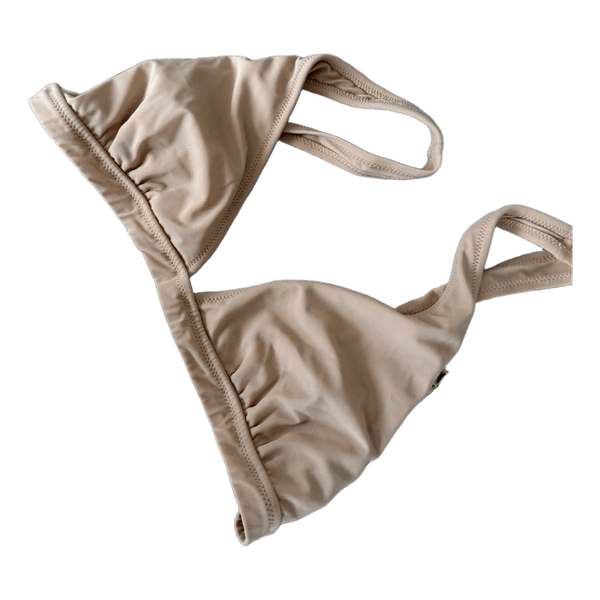 Beige bikini top