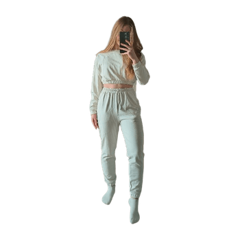 Gymshark valkoiset collegehousut