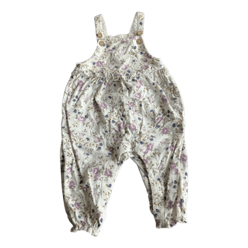 Newbie kukkakuvioiset vauvan samettihaalarit