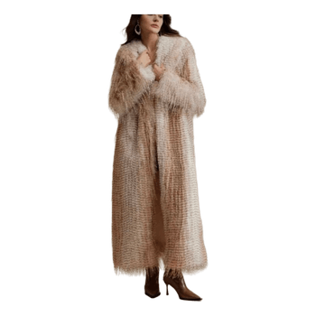 Fluffy long coat