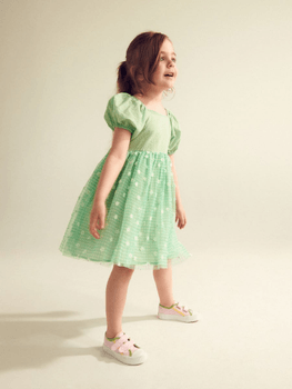 Tulle hem dress