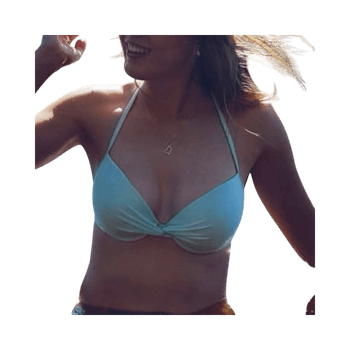Mintunvihreä bikinitoppi S / 36 – push-up / halterneck / summer / bikini / kesä