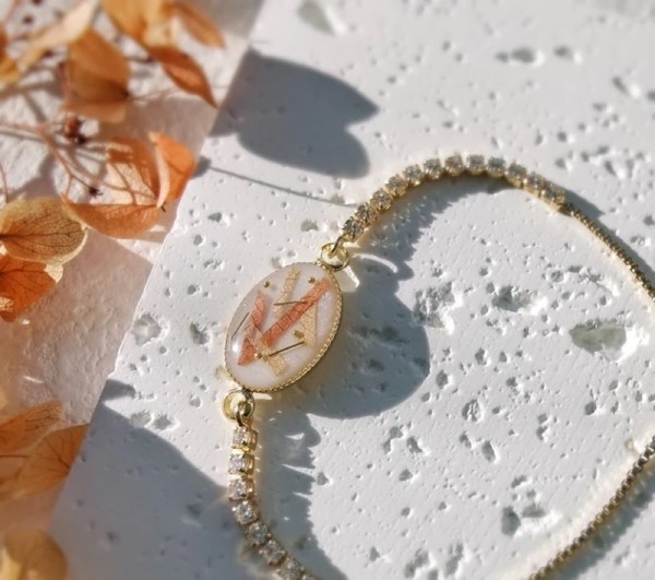 Real Flower Jewelry | Handmad Bracelet with Preserved Botanicals