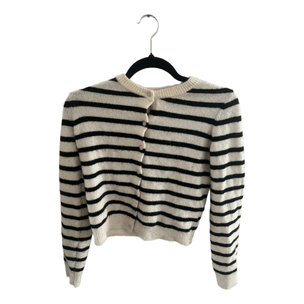 Stribet cardigan