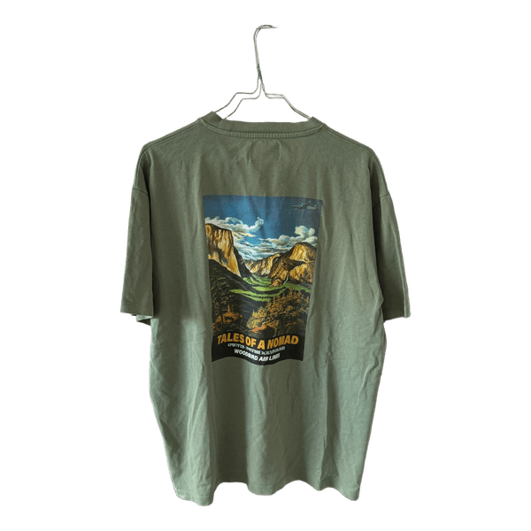 Grøn t-shirt med print
