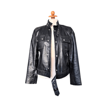 Andiata Genuine Leather Biker Jacket – Size 38