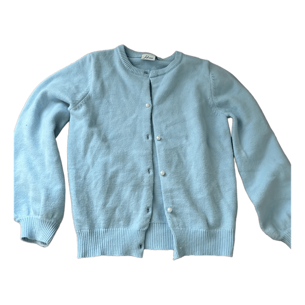 Lyseblå strikket cardigan
