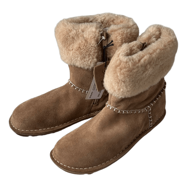 Kids Clarks Genuine Wool-Lined Suede Winter Boots