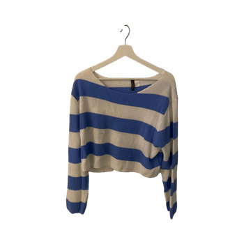 Raidallinen neulepusero, lyhyt