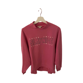 pink printattu collegepaita