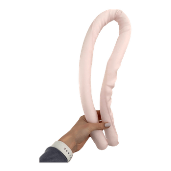 Pink heatless hair curler