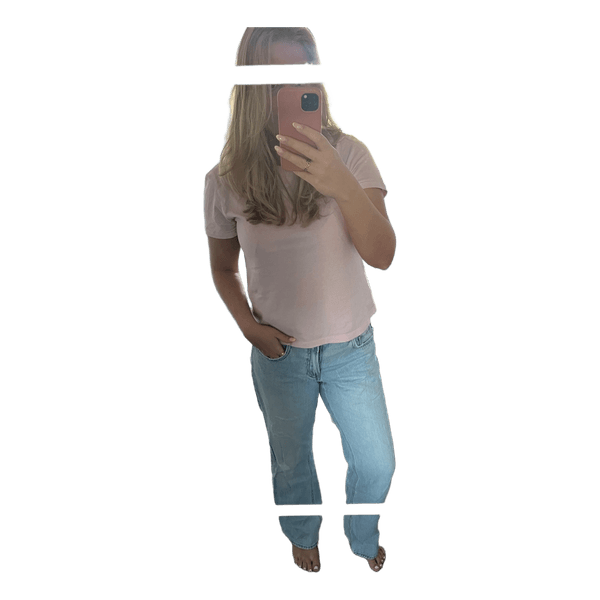 Lyseblå wide leg jeans