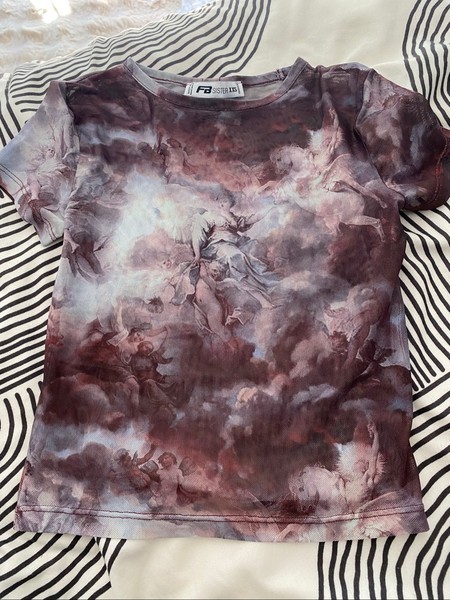 Multicolor mesh t-shirt