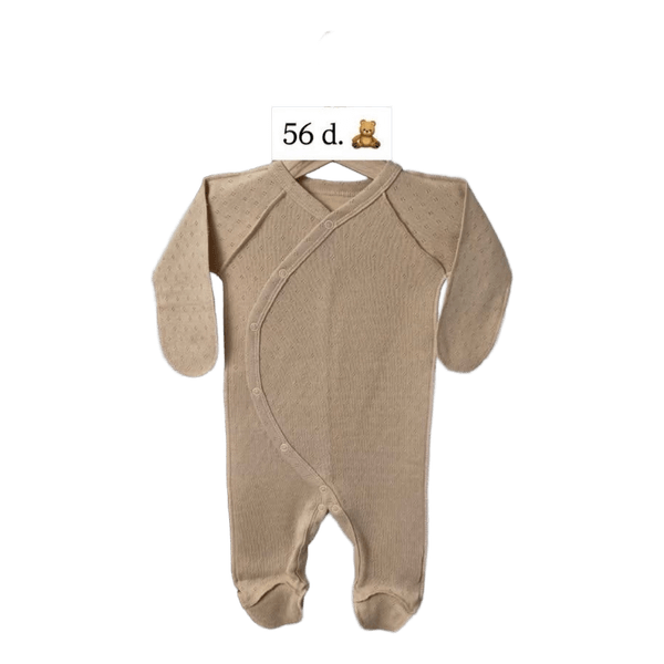 Beige baby romper
