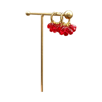 Jouluiset sirot pisarahelmi-korvakorut 