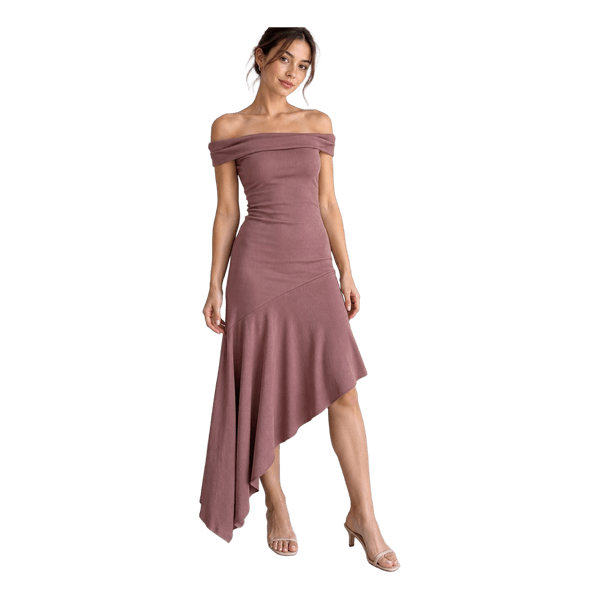 NA-KD flounce midi dress