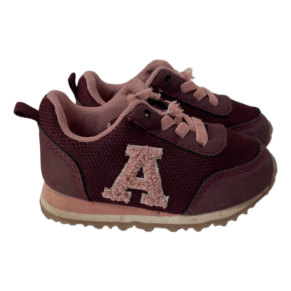 Bordeaux sneakers med bogstav