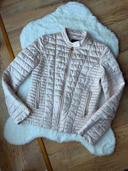 Pink quilted jacket