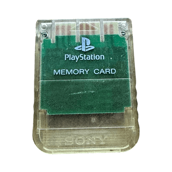 PS1 muistikortti alkuperäinen läpinäkyvä versio
