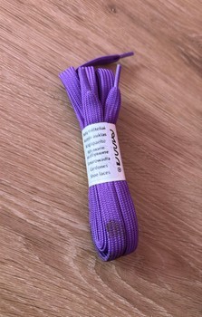 Purple shoelaces
