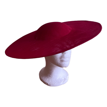 Red wide brim hat 40cm
