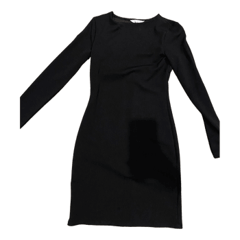 Black long-sleeved dress