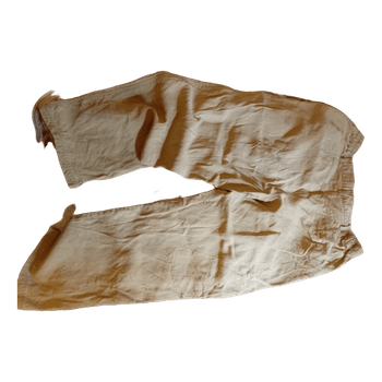 Beige lyocell trousers