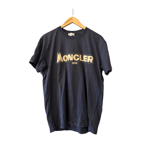 Moncler navy graphic t-shirt