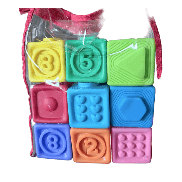 Colorful sensory stacking blocks