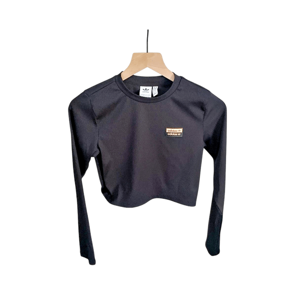 Adidas Ribbed Crop Long Sleeve