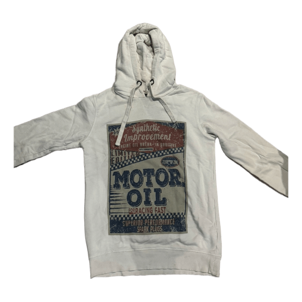 White graphic hoodie