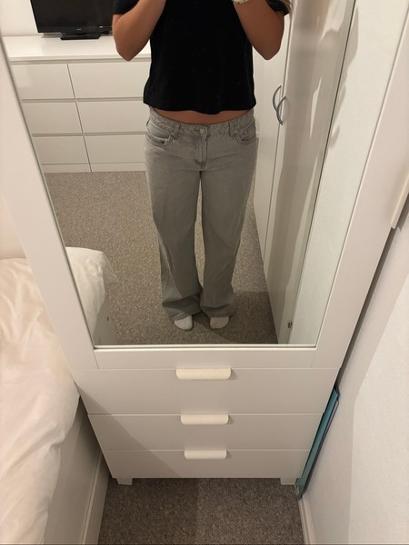 Grå jeans - Din Vintage Shop