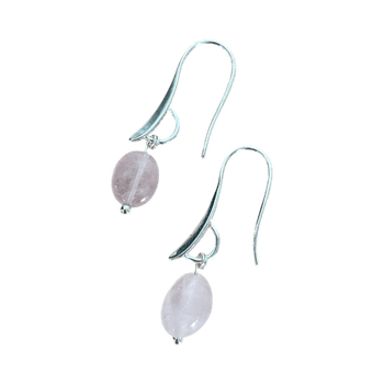 Ruusukvartsi korvakorut