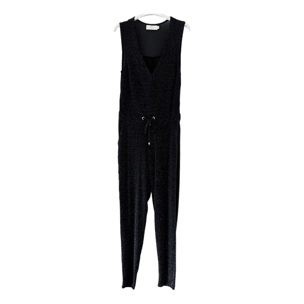 Sort jumpsuit med glitter