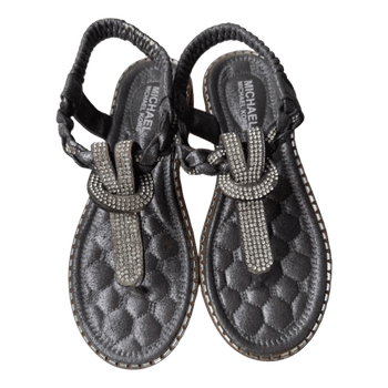 Michael Kors grey silver sandals