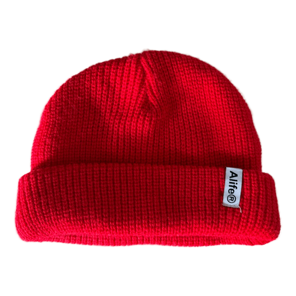 Alife red knit beanie